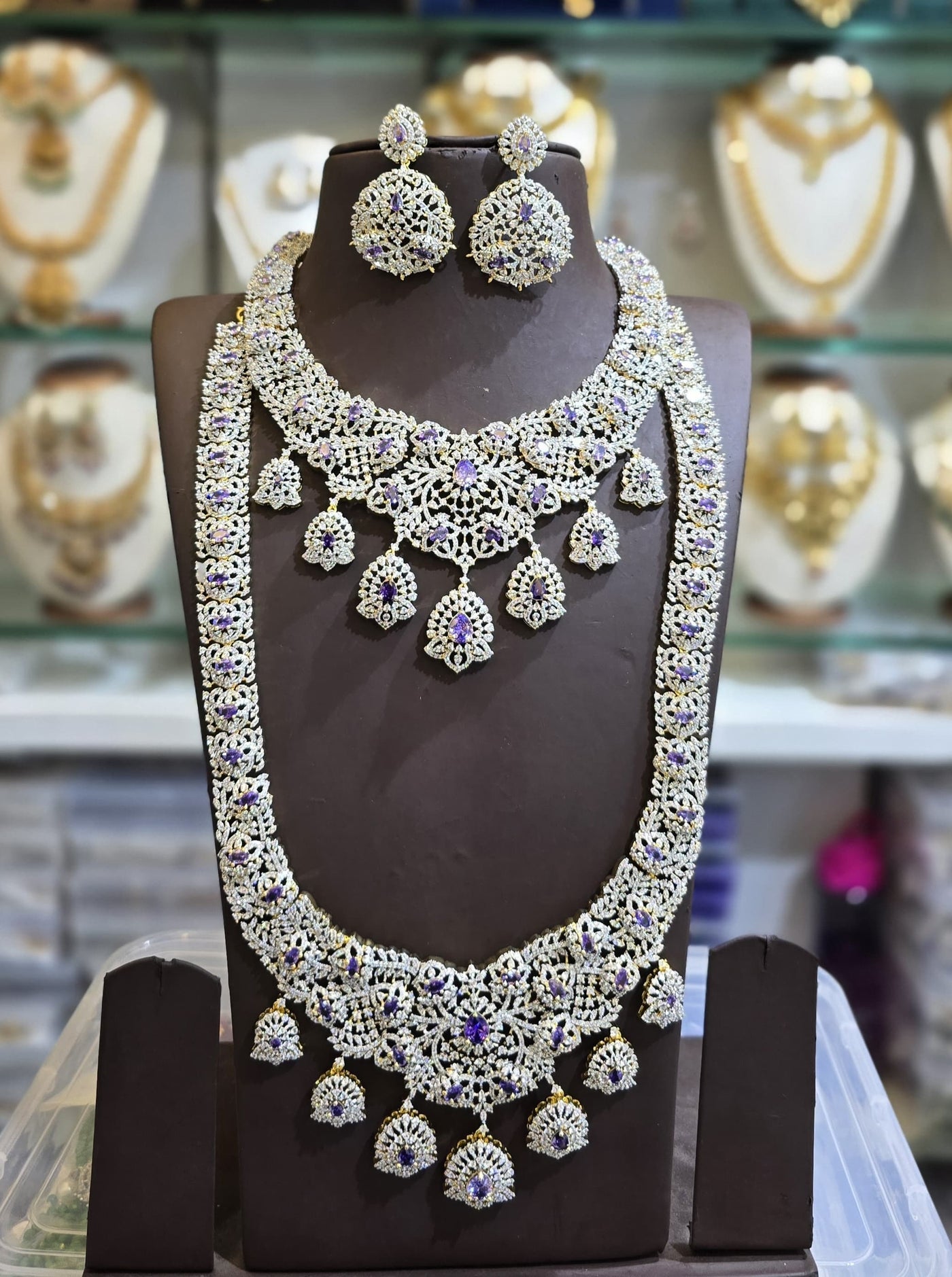 American Diamond Stones Bridal Combo