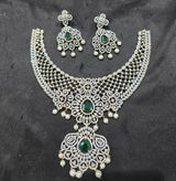 American Diamond Stones Bridal Necklace