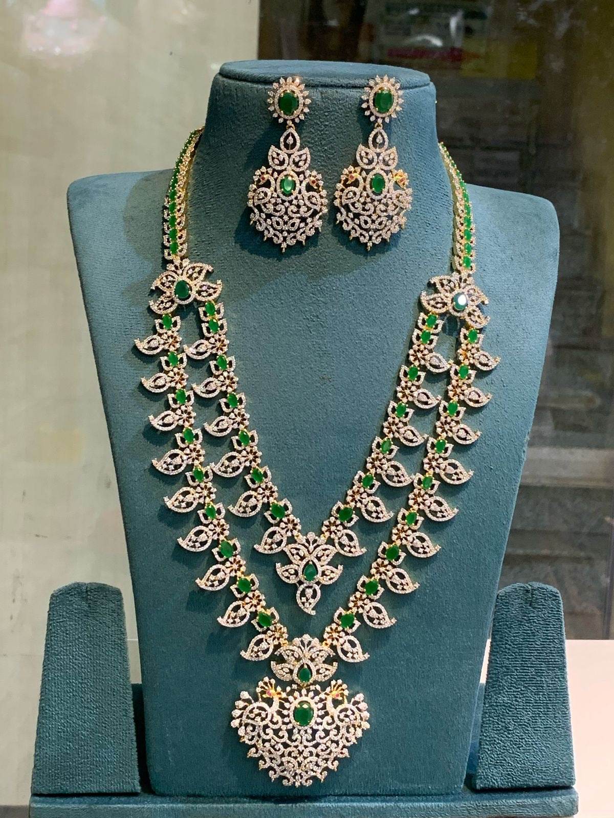 American Diamond Stones Bridal Layer Haram