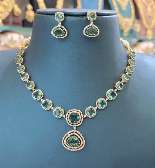AD Stones Necklace - Nakshatra Jewels