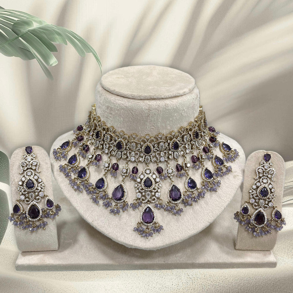 Victorian Polish with AD Stones Bridal Choker