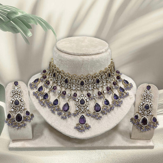 Victorian Polish with AD Stones Bridal Choker