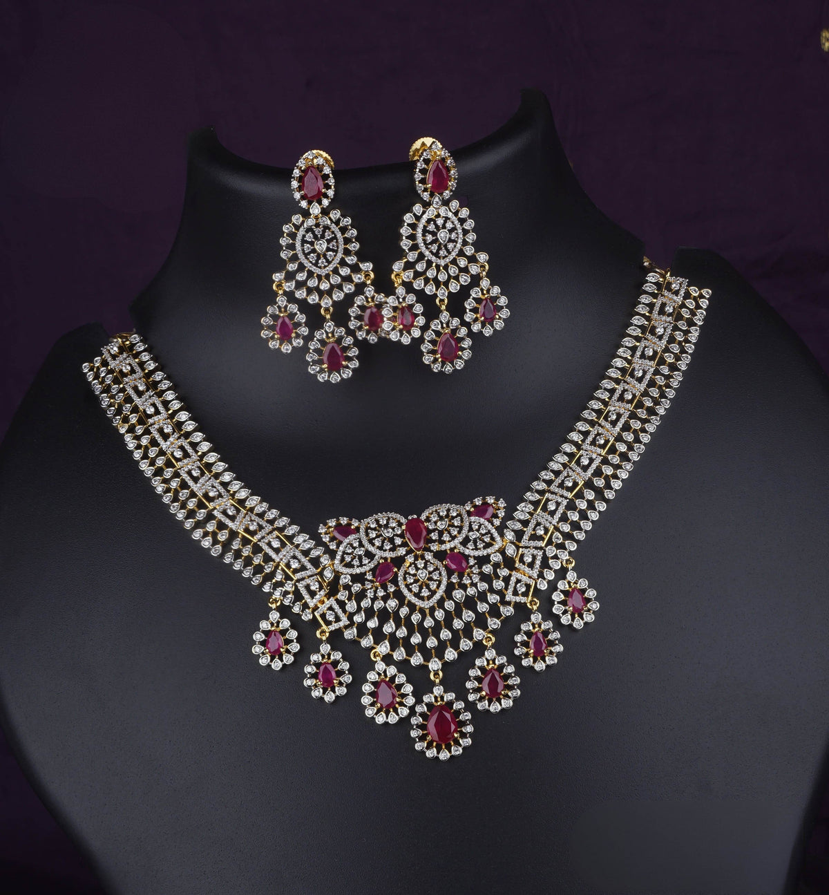American Diamond Stones Necklace