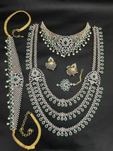 American Diamond Stones Bridal Combo Set