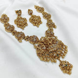Nakshi work with AD Stones Necklace - Nakshatra Jewels