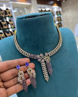Victorian Polish AD Stones Necklace
