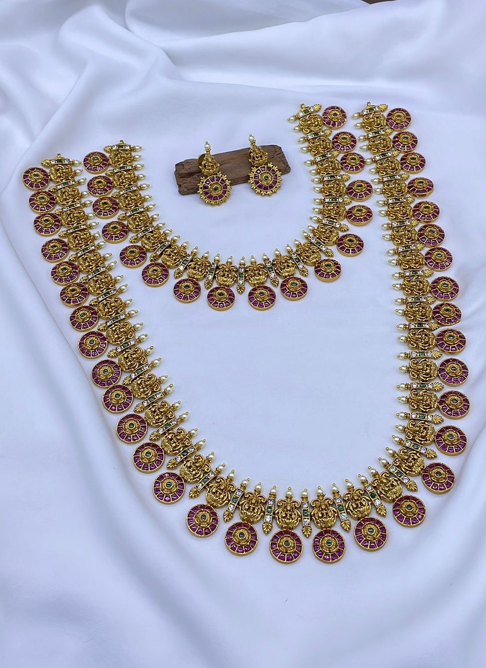 Premium Matt with Kempu Stones Combo Set