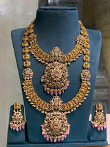 Victorian Polish with AD Stones & Nakshi Work Bridal Combo - Nakshatra Jewels