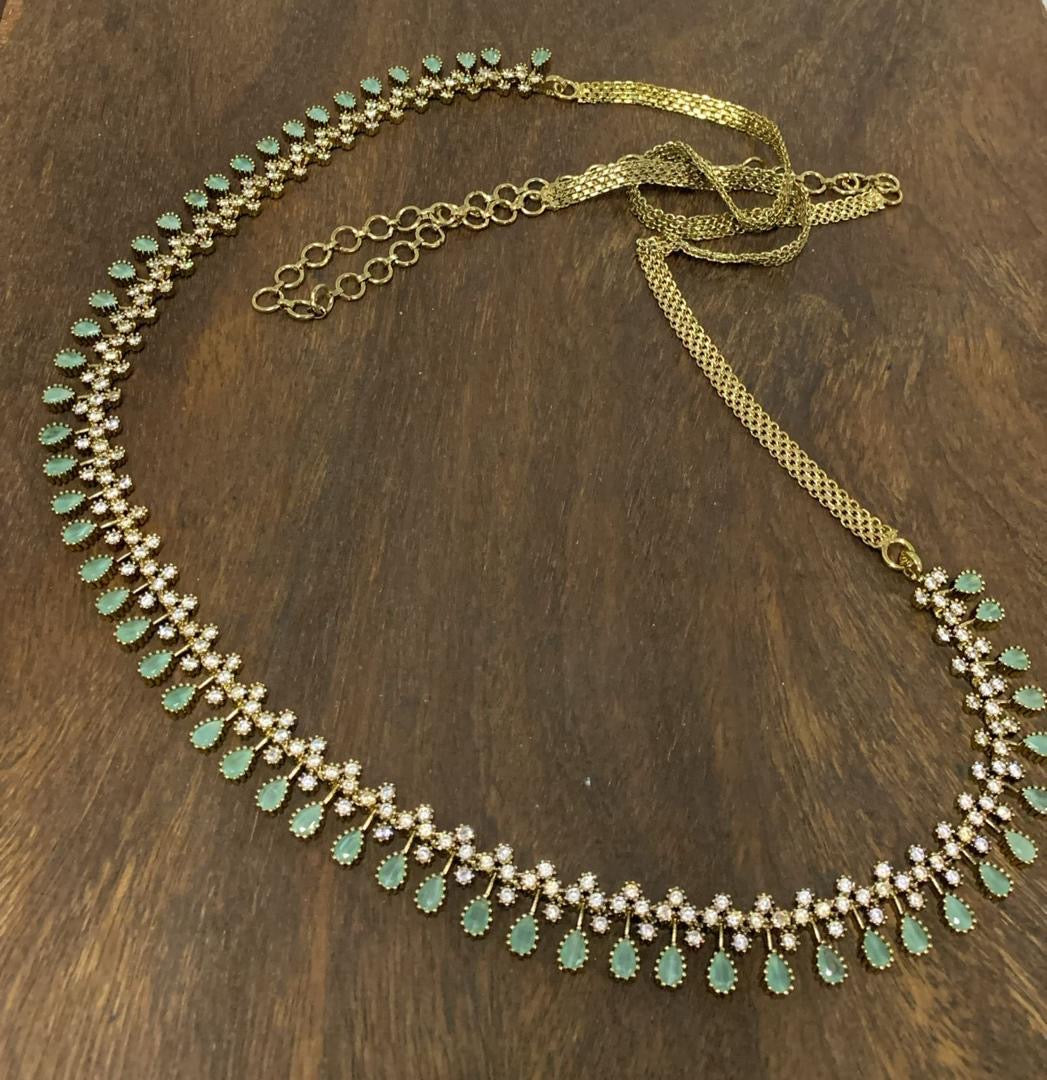 AD Stones Bridal Hip Chain