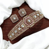 Victorian Polish AD Stones Choker - Nakshatra Jewels