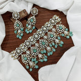 Moissanite Stones Bridal Choker - Nakshatra Jewels