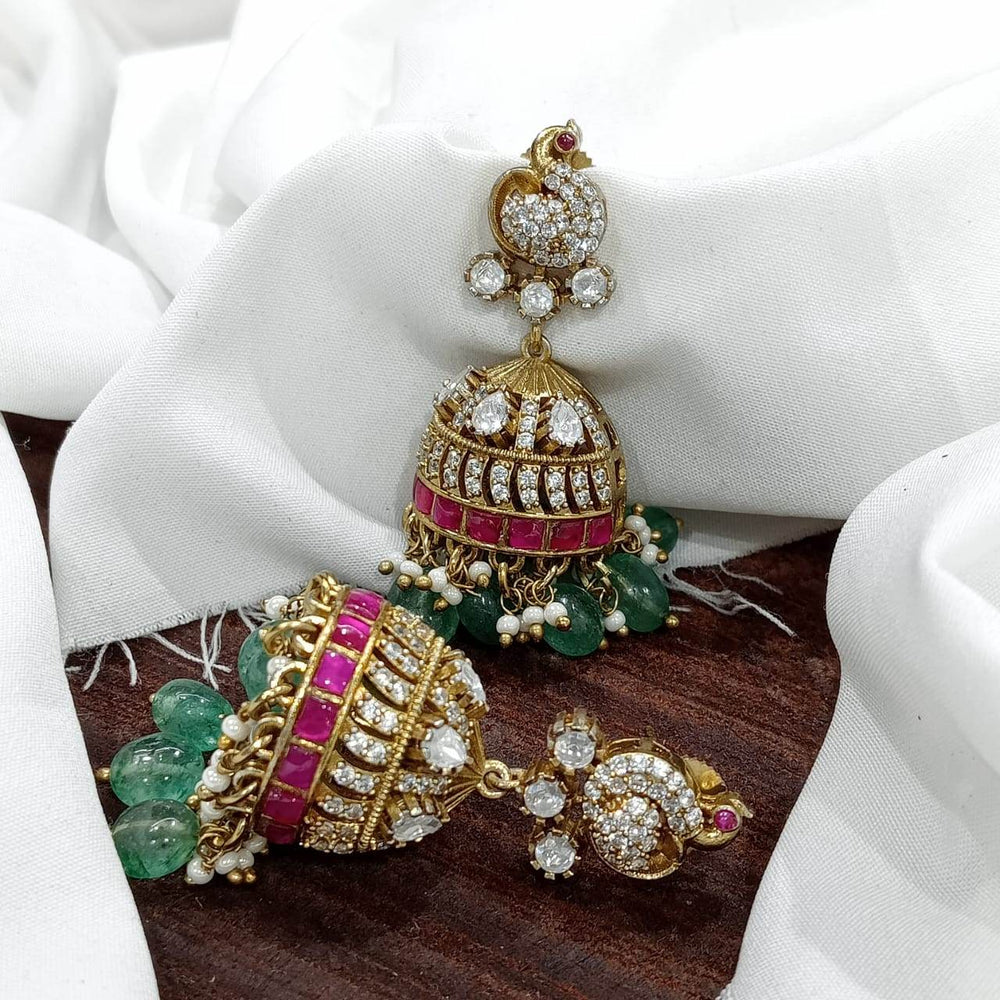Premium AD & Moissanite Stone Earrings - Nakshatra Jewels