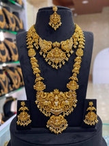 Nakshi Work with AD Stones Bridal Combo Set