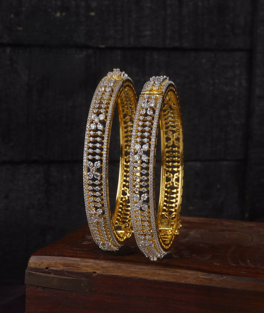 AD Stone Bangles - Nakshatra Jewels