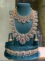 American Diamond Stones Bridal Set - Nakshatra Jewels