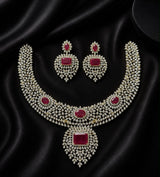 American Diamond Stones Bridal Necklace
