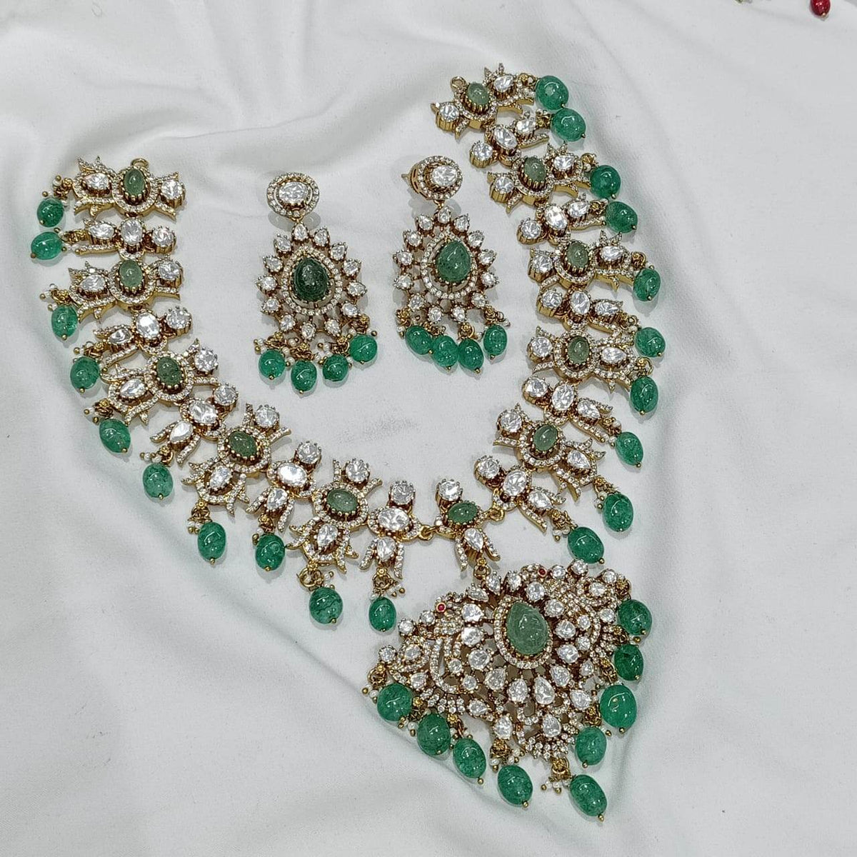 Moissanite Stones Bridal Necklace