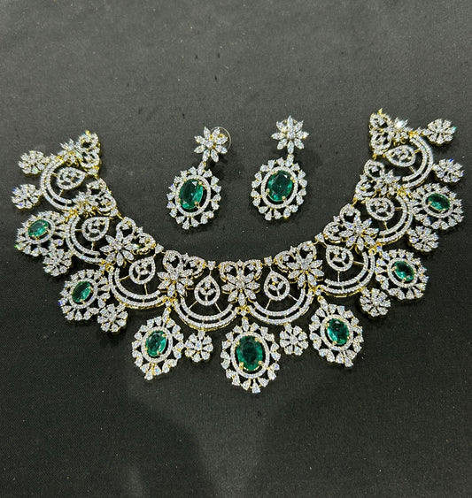 American Diamond Stones Bridal Neck Set