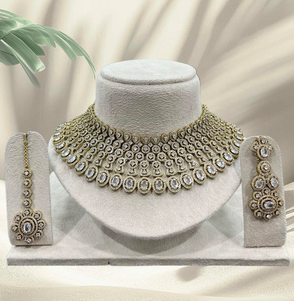 Victorian Polish with AD Stones choker