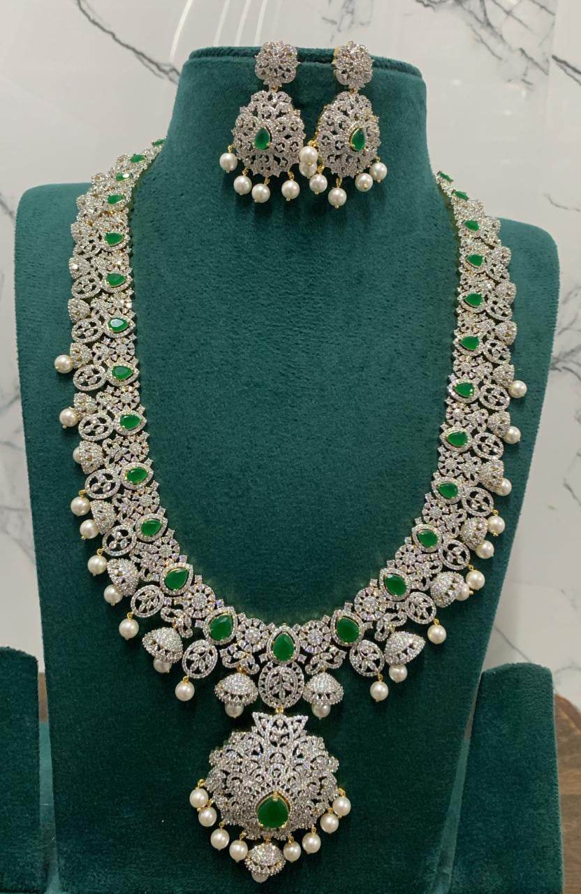 American Diamond Stones Bridal Haram