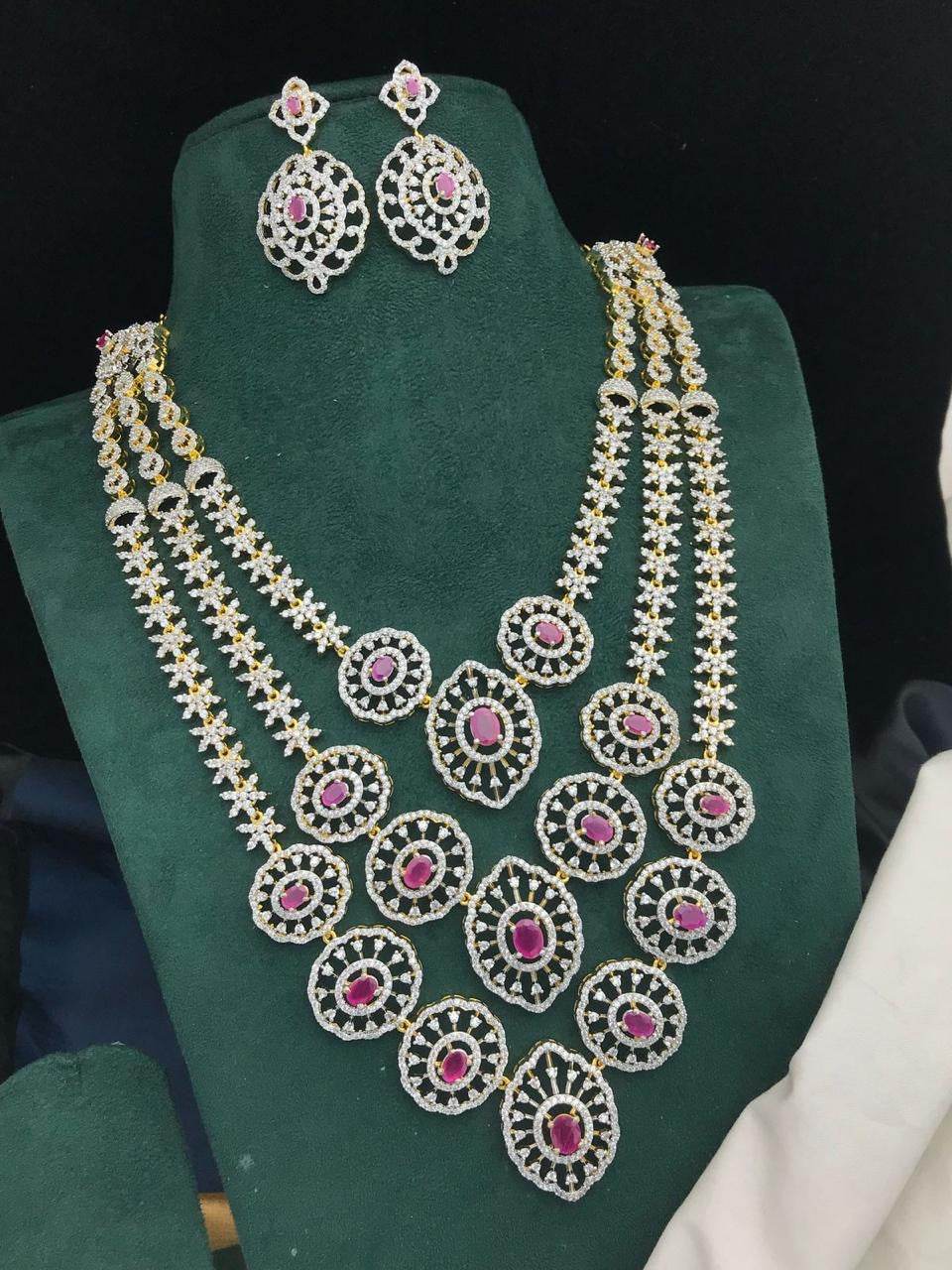 American Diamond Stones Necklace