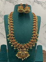 Nakshi Work with Kempu stone’s & Coral beads Haram - Nakshatra Jewels