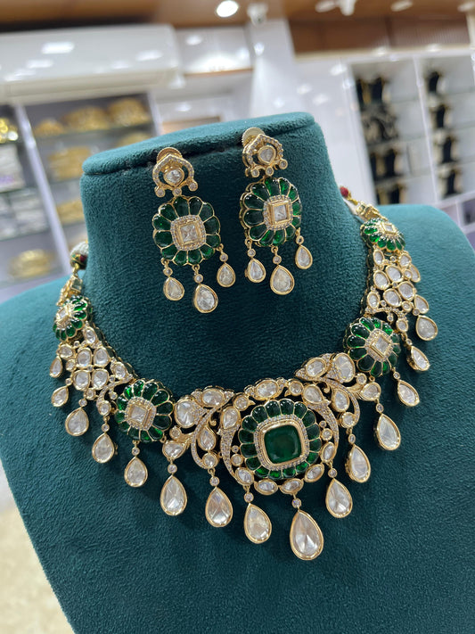 Moissanite Stones Bridal Necklace