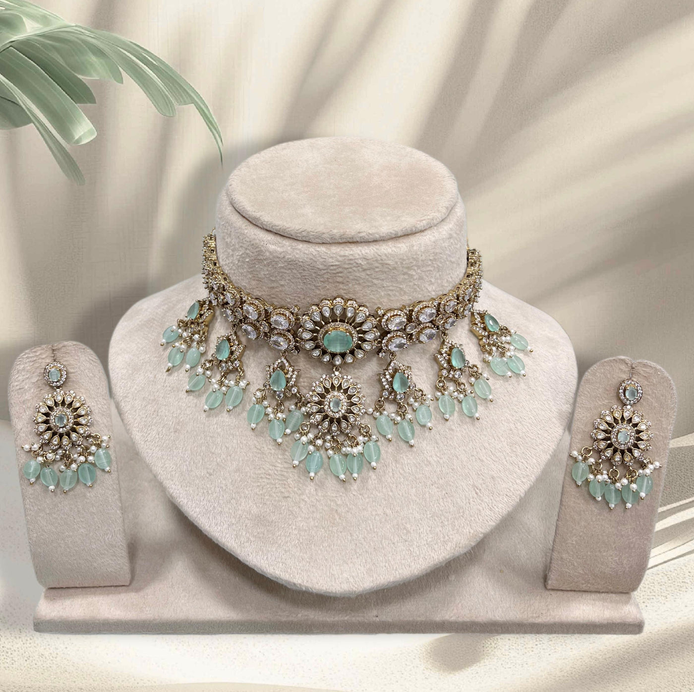 Victorian Polish with AD Stones Bridal Choker