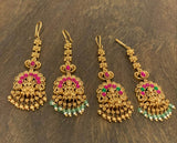 Nagasi work with jadao kundan Stones Tikka - Nakshatra Jewels