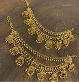 Premium Matt with Kempu Stones Ear Chains - Nakshatra Jewels