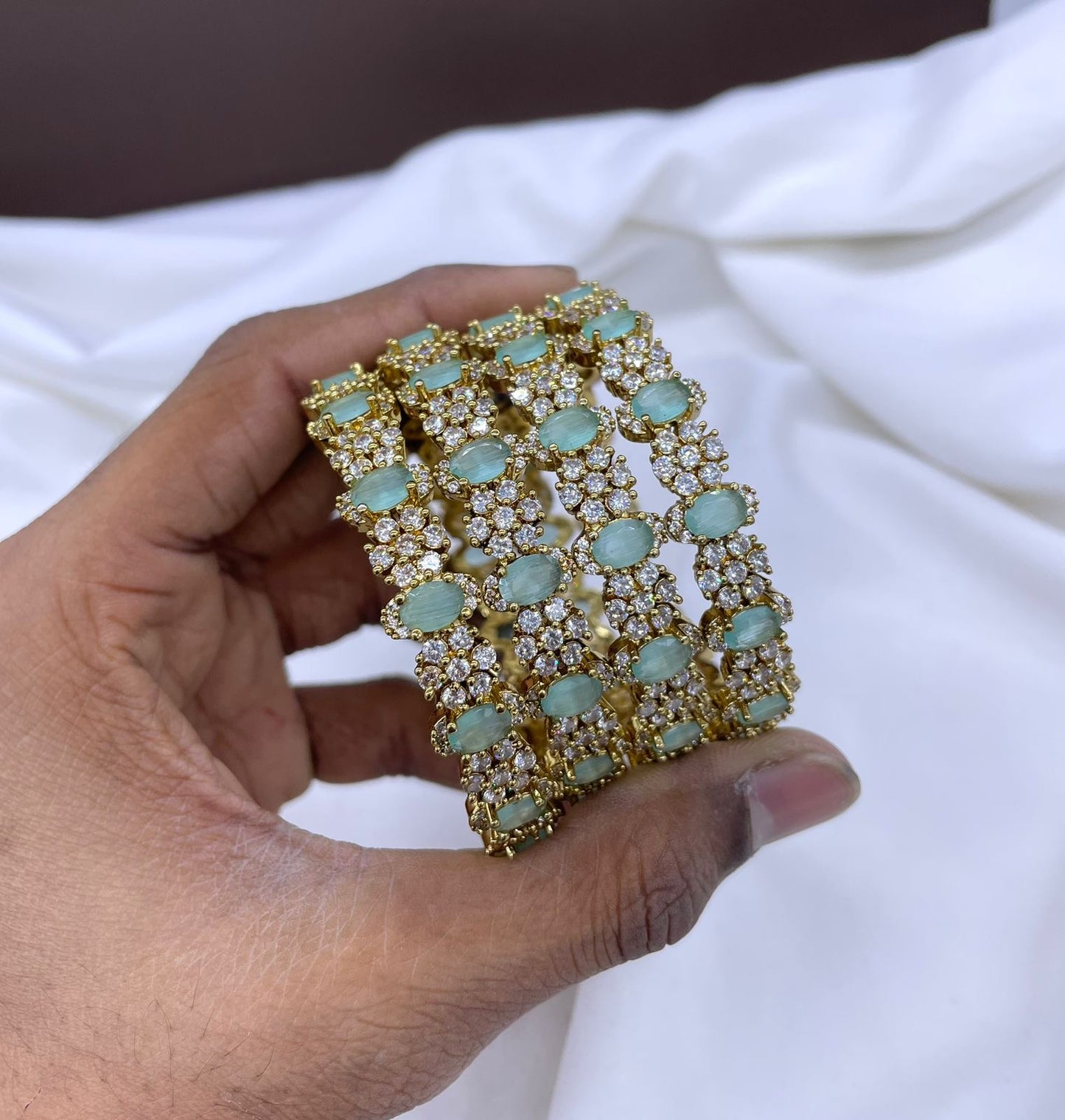 Victorian Polish AD Stone Bangles