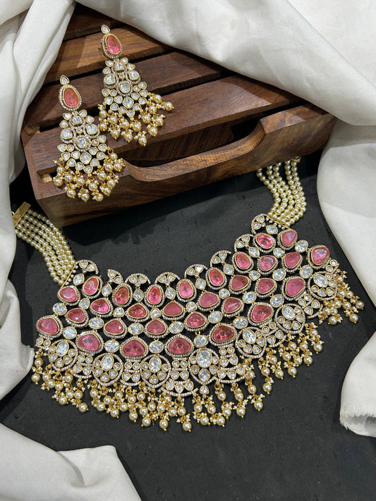 Moissanite Stones Bridal Neckset