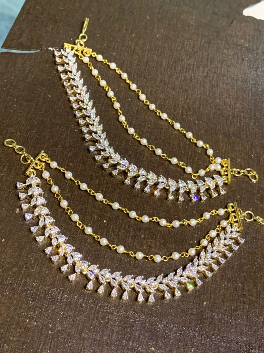 AD Stones Ear Chains
