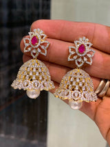 AD Stones Bridal Earrings - Nakshatra Jewels