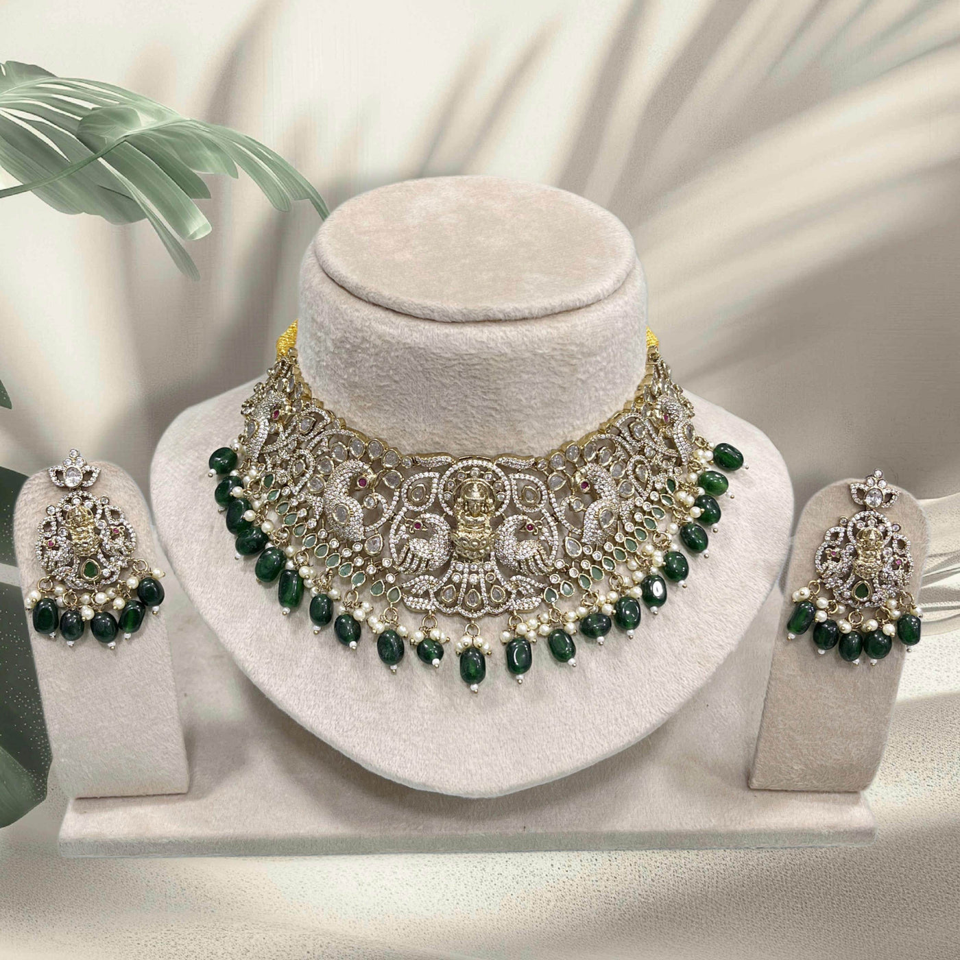 Victorian Polish with AD Stones Bridal Choker