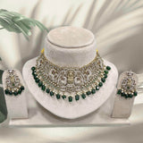 Victorian Polish with AD Stones Bridal Choker - Nakshatra Jewels