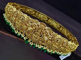 Nakshi Work with AD Stones Bridal Hip Belt (Gold Replica) - Nakshatra Jewels