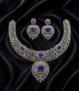 American Diamond Stones Bridal Necklace