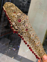 Victorian Polish AD Stones Bridal Hip Belt - Nakshatra Jewels