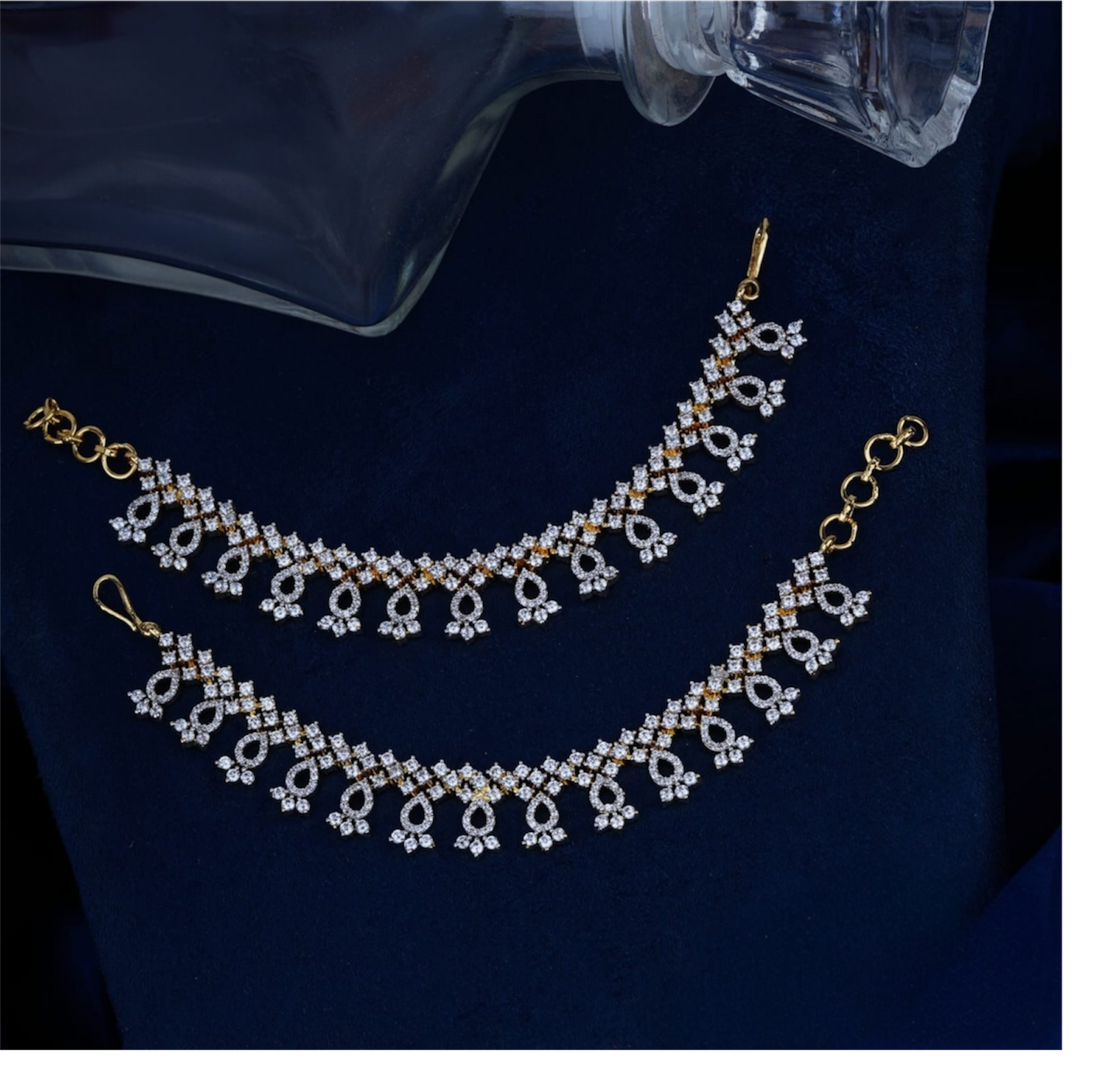 AD Stones Ear Chains