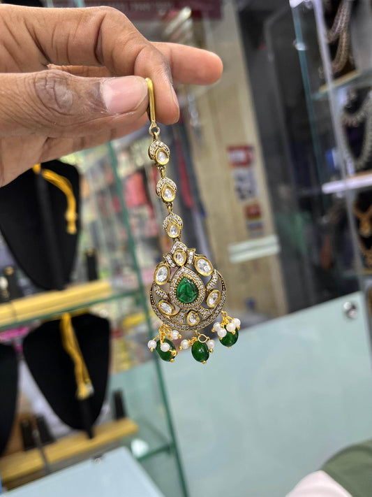 Moissanite Stones Tikka - Nakshatra Jewels
