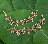 Kundan Stones Ear Chains - Nakshatra Jewels