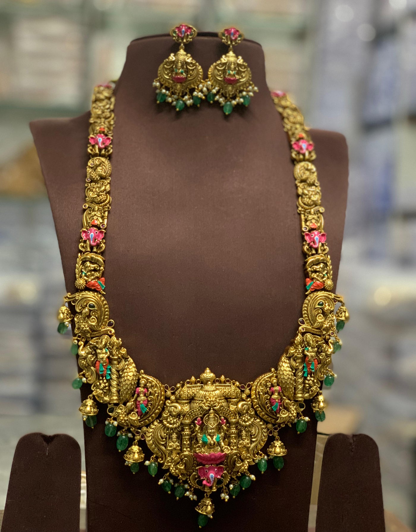 Nakshi Work with AD Stones Bridal haram