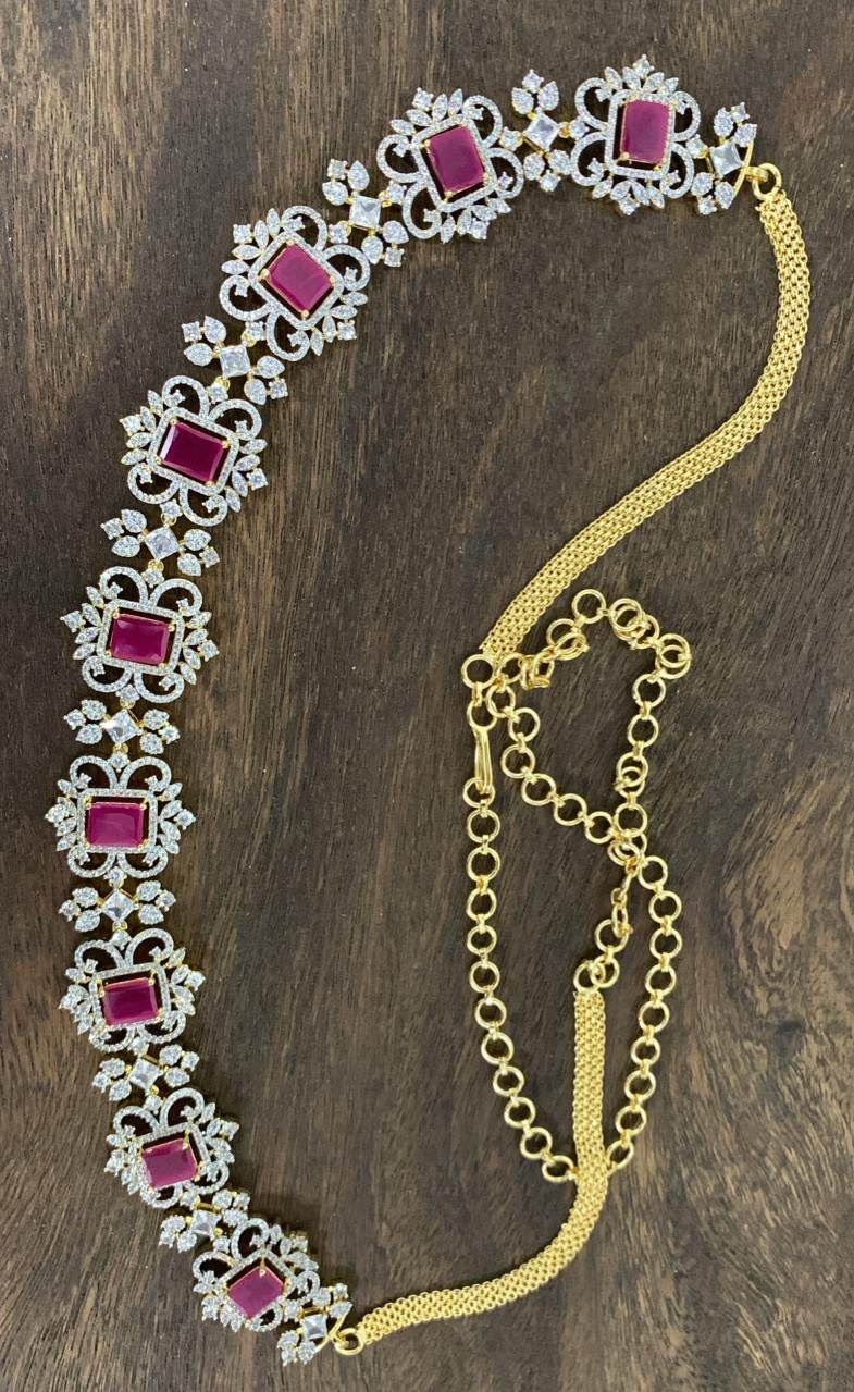 American Diamond Stones Bridal Hip Chain