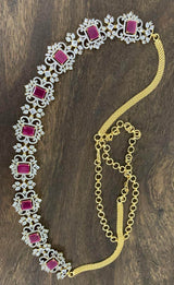American Diamond Stones Bridal Hip Chain - Nakshatra Jewels