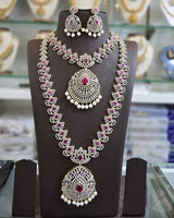 American Diamond Stones Bridal Combo Set