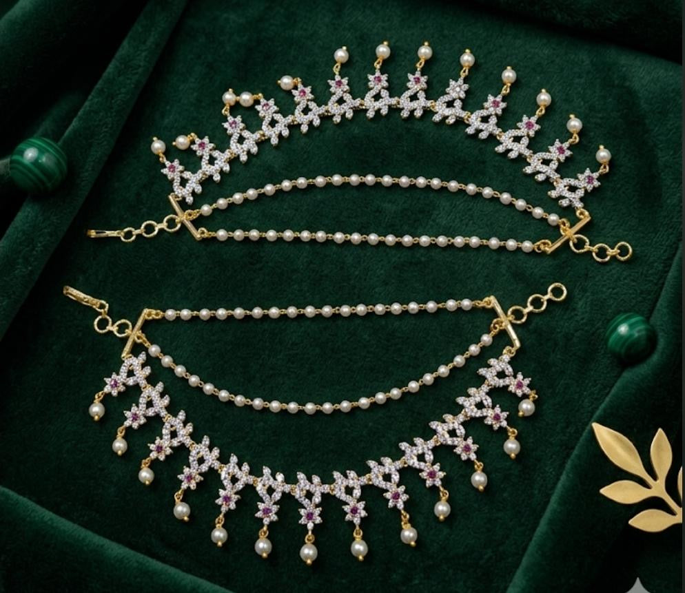 AD Stone Ear Chains