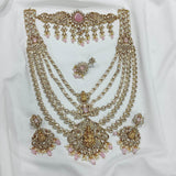 Victorian Polish AD Stones Bridal Combo - Nakshatra Jewels