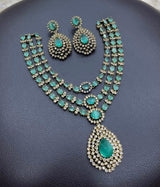 Victorian Polish with AD Stones Necklace