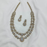 Victorian Polish with AD Stones Haram - Nakshatra Jewels